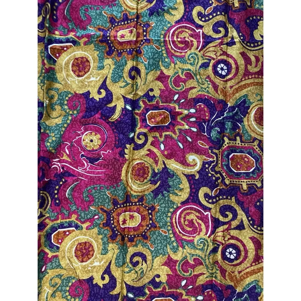 Vintage 1992 Tandler Textiles Jewel Tone Abstract Jersey Fabric 56